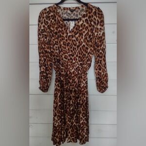 Talbots leopard print dress. Like new